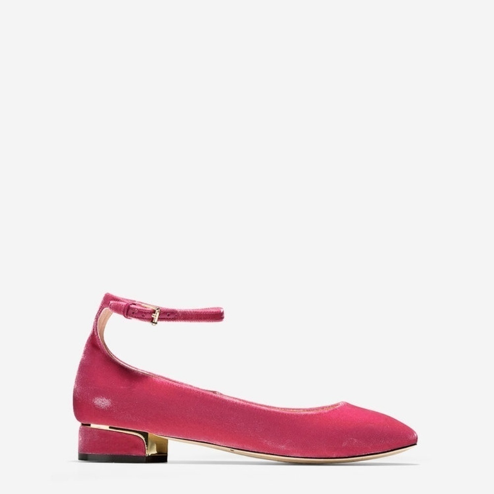 NEW COLE‎ HAAN COLLECTION VELVET BALLET FLAT SZ 7